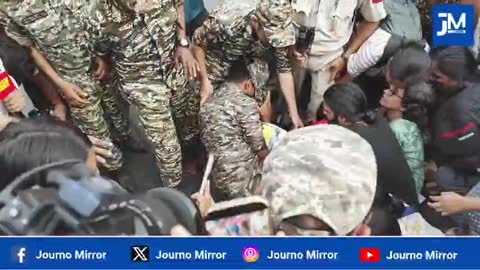Women protesters dragged by police